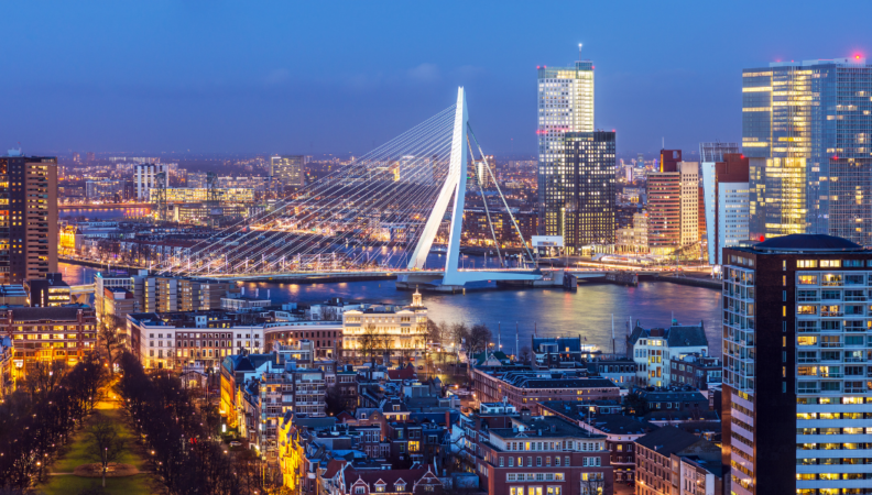 Rotterdam Niederlande Urlaub Erasmusbrug