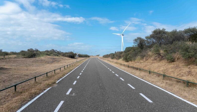 Weg entlang des Banjaard-Strandes