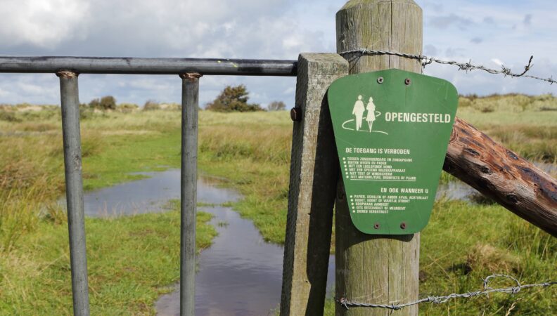 Ameland Hinweisschild